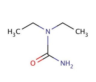 1,1-Diethylurea (CAS 634-95-7) - chemical structure image
