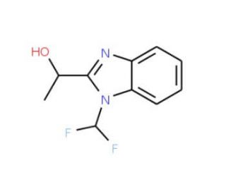 1-[1-(difluoromethyl)-1H-benzimidazol-2-yl]ethanol - chemical structure image
