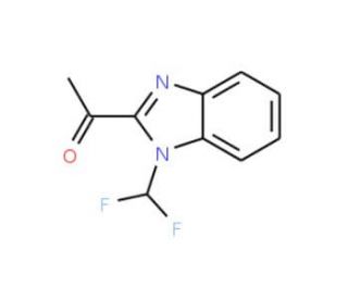 1-[1-(difluoromethyl)-1H-benzimidazol-2-yl]ethanone - chemical structure image