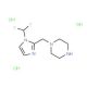 1-{[1-(difluoromethyl)-1H-imidazol-2-yl]methyl}piperazine trihydrochloride - chemical structure image