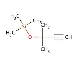 [(1,1-Dimethyl-2-propynyl)oxy]trimethylsilane (CAS 17869-77-1) - chemical structure image