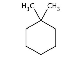 1,1-Dimethylcyclohexane (CAS 590-66-9) - chemical structure image