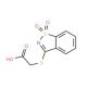 [(1,1-dioxido-1,2-benzisothiazol-3-yl)thio]acetic acid - chemical structure image