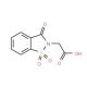 (1,1-dioxido-3-oxo-1,2-benzisothiazol-2(3H)-yl)acetic acid (CAS 52188-11-1) - chemical structure image