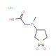 [(1,1-dioxidotetrahydrothien-3-yl)(methyl)amino]acetic acid hydrochloride - chemical structure image