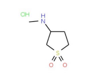 (1,1-dioxidotetrahydrothien-3-yl)methylamine hydrochloride (CAS 51070-55-4) - chemical structure image