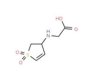 (1,1-Dioxo-2,3-dihydro-1H-1lambda*6*-thiophen-3-yl-amino)acetic acid (CAS 201990-24-1) - chemical structure image