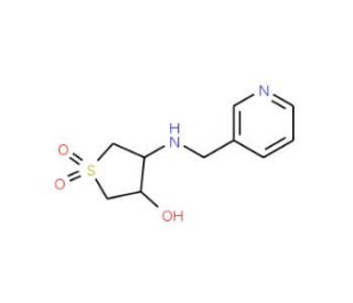 1,1-Dioxo-4-[(pyridin-3-ylmethyl)-amino]-tetrahydro-1lambda*6*-thiophen-3-ol - chemical structure image