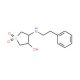 1,1-Dioxo-4-phenethylamino-tetrahydro-1lambda*6*-thiophen-3-ol (CAS 347364-75-4) - chemical structure image