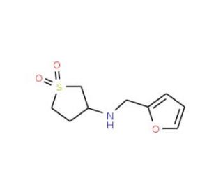 (1,1-Dioxo-tetrahydro-1lambda*6*-thiophen-3-yl)-furan-2-ylmethyl-amine - chemical structure image