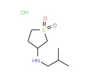 (1,1-Dioxo-tetrahydro-1lambda*6*-thiophen-3-yl)-isobutyl-amine hydrochloride - chemical structure image