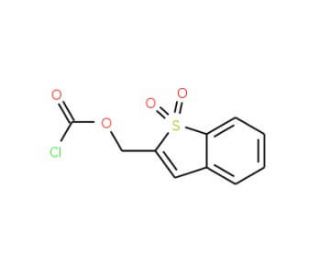 1,1-Dioxobenzo[b]thiophen-2-ylmethyl chloroformate (CAS 135204-19-2) - chemical structure image