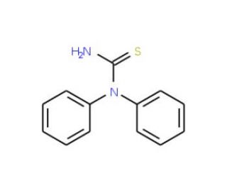 1,1-Diphenyl-2-thiourea (CAS 3898-08-6) - chemical structure image