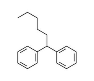 1,1-Diphenylhexane (CAS 1530-04-7) - chemical structure image