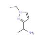 1-(1-Ethyl-1H-pyrazol-3-yl)-ethylamine (CAS 911788-34-6) - chemical structure image