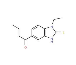 1-(1-ethyl-2-sulfanyl-1H-1,3-benzodiazol-5-yl)butan-1-one - chemical structure image