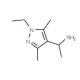 1-(1-Ethyl-3,5-dimethyl-1H-pyrazol-4-yl)-ethylamine - chemical structure image