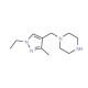 1-(1-Ethyl-3-methyl-1H-pyrazol-4-yl methyl)-piperazine - chemical structure image