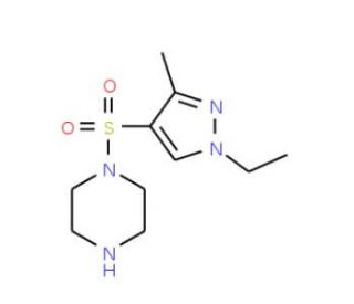1-(1-Ethyl-3-methyl-1H-pyrazole-4-sulfonyl)-piperazine - chemical structure image