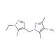 1-(1-Ethyl-5-methyl-1H-pyrazol-4-ylmethyl)-3,5-dimethyl-1H-pyrazol-4-ylamine - chemical structure image