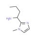 [1-(1-methyl-1H-imidazol-2-yl)butyl]amine - chemical structure image