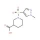 1-(1-Methyl-1H-pyrazole-4-sulfonyl)-piperidine-3-carboxylic acid - chemical structure image
