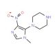 1-(1-methyl-4-nitro-1H-imidazol-5-yl)piperazine - chemical structure image