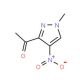 1-(1-Methyl-4-nitro-1H-pyrazol-3-yl)ethanone - chemical structure image