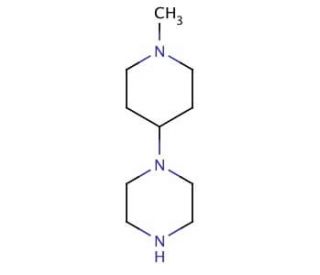 1-(1-Methyl-4-piperidinyl)piperazine (CAS 23995-88-2) - chemical structure image