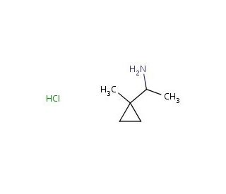 1-(1-methylcyclopropyl)ethanamine hydrochloride - chemical structure image