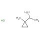 1-(1-methylcyclopropyl)ethanamine hydrochloride - chemical structure image