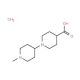 1-(1-Methylpiperidin-4-yl)piperidine-4-carboxylicacid sesquihydrate 的分子结构, CAS编号: 849925-07-1 1-(1-Methylpiperidin-4-yl)piperidine-4-carboxylicacid sesquihydrate (CAS 849925-07-1) - chemical structure image