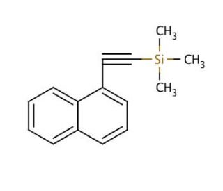1-(1-Naphthyl)-2-(trimethylsilyl)acetylene (CAS 104784-51-2) - chemical structure image