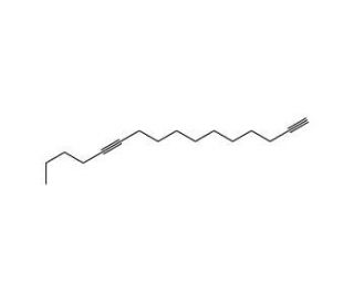 1,11-Hexadecadiyne (CAS 71673-32-0) - chemical structure image
