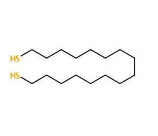 1,16-Hexadecanedithiol (CAS 79028-45-8) - chemical structure image