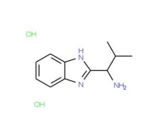 1-(1H-benzimidazol-2-yl)-2-methylpropan-1-amine dihydrochloride - chemical structure image