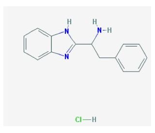 1-(1H-benzimidazol-2-yl)-2-phenylethanamine hydrochloride - chemical structure image