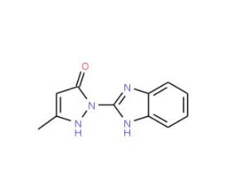 1-(1H-Benzimidazol-2-yl)-3-methyl-1H-pyrazol-5-ol - chemical structure image