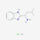 1-(1H-benzimidazol-2-yl)-3-methylbutan-1-amine hydrochloride - chemical structure image