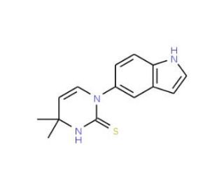 1-(1H-Indol-5-yl)-4,4-dimethyl-1,4-dihydropyrimidine-2-thiol - chemical structure image