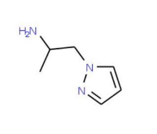 1-(1H-pyrazol-1-yl)propan-2-amine (CAS 936940-15-7 ) - chemical structure image