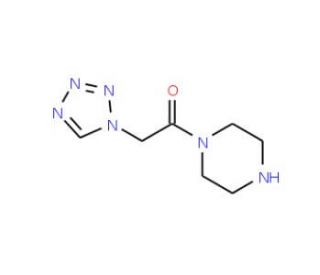 1-(1H-tetrazol-1-ylacetyl)piperazine - chemical structure image