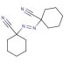 1,1′-Azobis(cyclohexanecarbonitrile) (CAS 2094-98-6) - chemical structure image