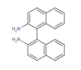 1,1&prime;-Binaphthyl-2,2&prime;-diamine (CAS 4488-22-6) - chemical structure image