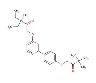 1,1&prime;-(biphenyl-3,4&prime;-diylbis(oxy))bis(3,3-dimethylbutan-2-one) - chemical structure image