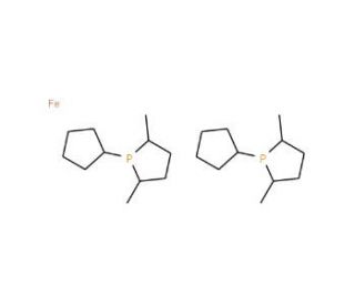 1,1&prime;-Bis[(2S,5S)-2,5-dimethylphospholano]ferrocene (CAS 162412-87-5) - chemical structure image
