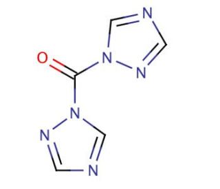 1,1&prime;-Carbonyl-di-(1,2,4-triazole) (CAS 41864-22-6) - chemical structure image
