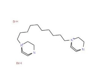 1,1&prime;-(Decane-1,10-diyl)bis[4-aza-1-azoniabicyclo[2.2.2]octane] Dibromide (CAS 94630-53-2) - chemical structure image