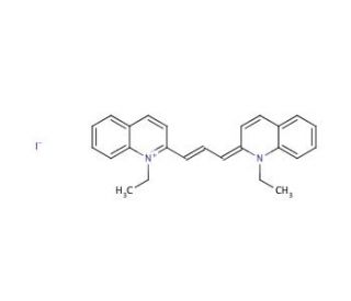 1,1&prime;-Diethyl-2,2&prime;-carbocyanine iodide (CAS 605-91-4) - chemical structure image