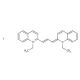 1,1′-Diethyl-2,2′-carbocyanine iodide (CAS 605-91-4) - chemical structure image